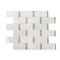 Apollo Tile White Subway With Dots 5.28 sq.ft 11.7 in. x13 in. Marble Mosaic Tile, 5PK APLDC99R02EC14 - alternate 1
